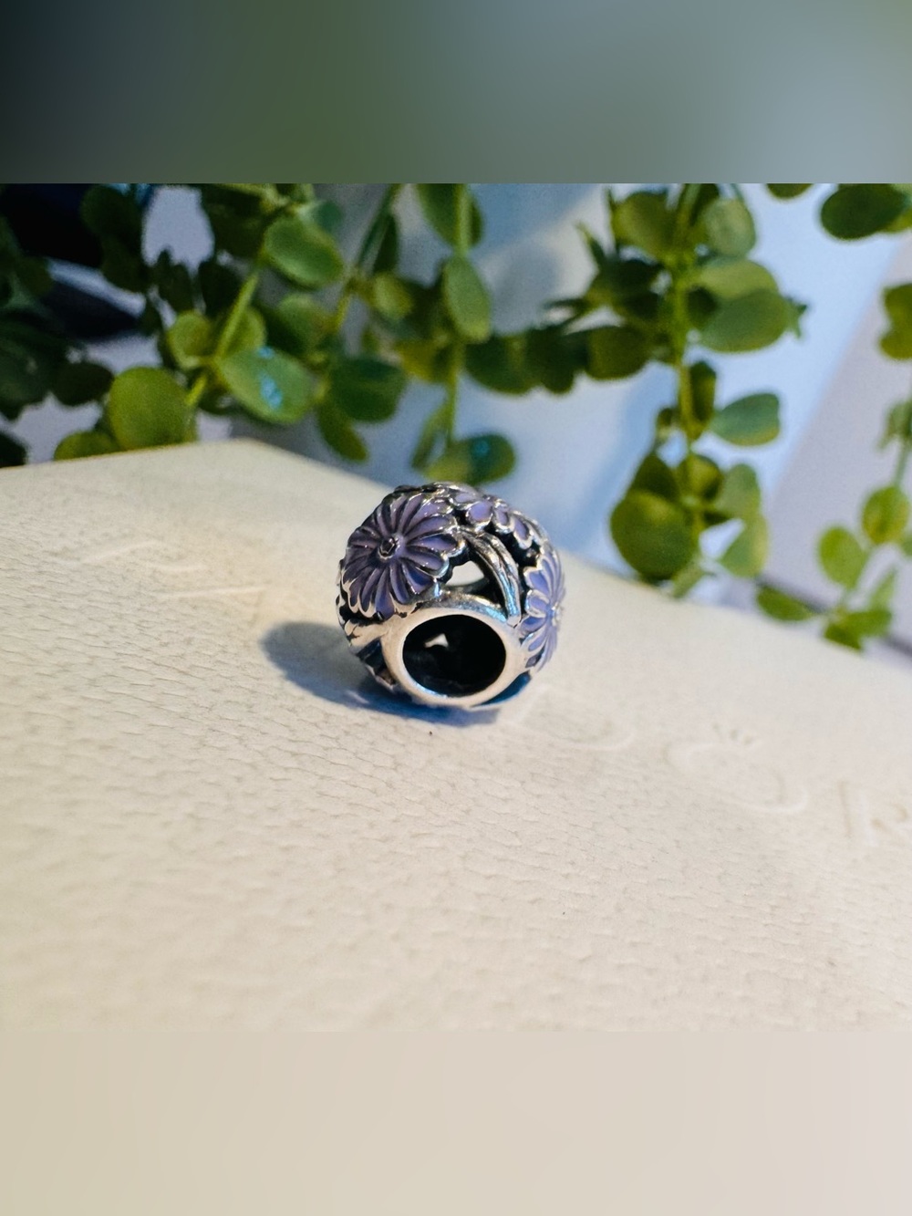 Authentic Pandora Retired Daisy Meadow Lavender Enamel S925 Ale Sterling Charm - Picture 10 of 15